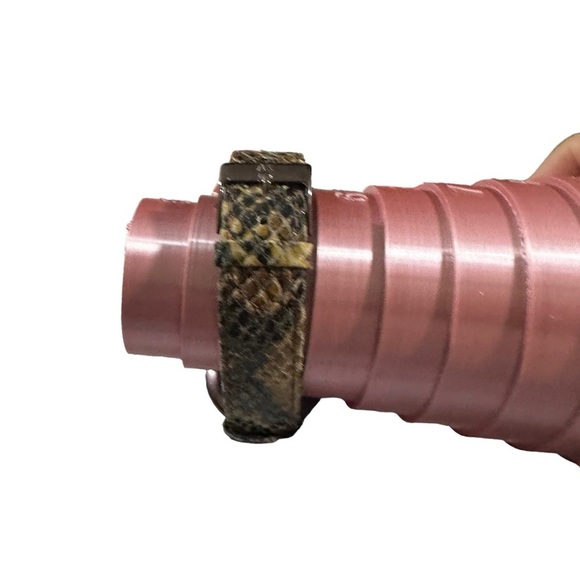 Anne Klein Brown Reptile Print Genuine Leather Watch 10/9837 New Battery - Picture 4 of 8